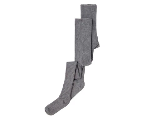 Name It dark grey melange strømpebukser (2-pak)